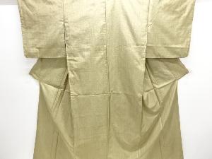 アンティーク　雨縞織り出し十日町紬着物